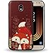 Price comparison product image NALIA Case compatible with Samsung Galaxy J3 (17), Phone Cover Ultra-Thin Silicone Pattern Back Protector with Motif, Gel Shockproof Rubber Bumper, Slim Protective Soft Skin, Designs:Forrest Fox