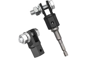 CLKE Adaptateur de cric ciseaux de voiture 1/2" en acier au chrome vanadium - Douilles standard universelles pour caravane