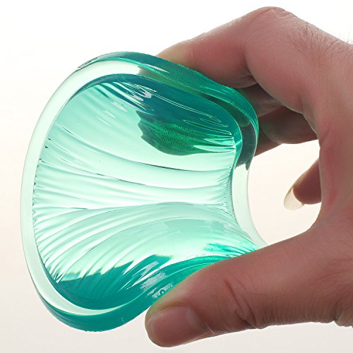HIMRY weiche Handballenauflage Crystals Gel, Herz Form Gel Handgelenkauflage, Rutschfeste Fleckenresistente Silikon Flex Auflage, Grün, KXC5112 green - 7