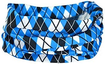 ARGYLE BLUE/BLACK/WHITE Multifunctional Headwear Neck warmer