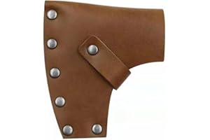 DONGKER osłona siekiery, osłona głowy siekiery, trwała skórzana osłona toporka z regulowanym paskiem na kemping