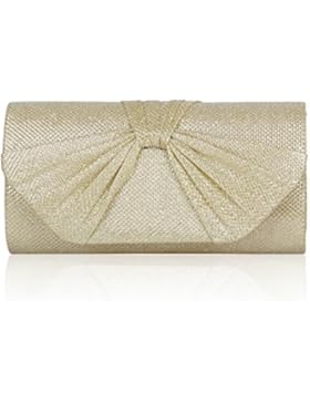 Damara® Schleife Kette Glitzer Mittelgroß Stilvoll Damenhandtasche