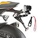 Produktbild FIRST2SAVVV GO-MTC2-01BS Aluminium Motorrad räger-Auto Nummernschild mount Adapter für GoPro Hero Session 4 /3+ /3 /2 /1 / SJCAM SJ4000 / SJ5000 / SJ6000 / Xiaomi Xiaoyi + Schraubenschlüssel
