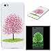 Produktbild Hülle für Huawei P8 Lite 2015,Nacht Leuchtende Hülle für Huawei P8 Lite 2015,Leeook Kreativ Ziemlich Elegant Rosa Baum Blume Grün Gras Muster Entwurf TPU Silikon Bumper Schutzhülle Night Luminous Dünnen Weich Abdeckung Schutz Handy Hülle Handytasche HandyHülle Etui Schale Anti-Kratzer Case Cover Tasche für Huawei P8 Lite 2015 + 1 x Schwarz Eingabestift-Pink Tree Flower Green Grass