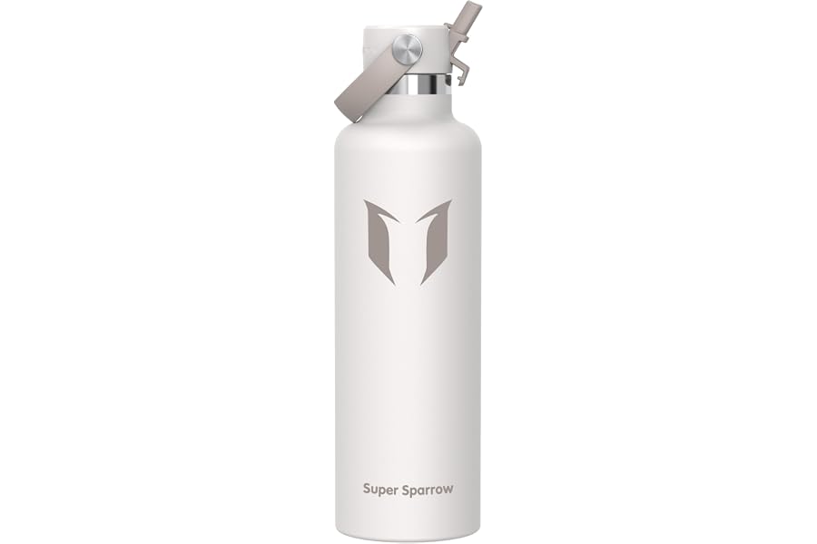 Super Sparrow Botella Agua Acero Inoxidable - Botella Termica - 350ml, 500ml, 750ml, 1L, 1.2L - Termo Sin BPA, Botella Agua N