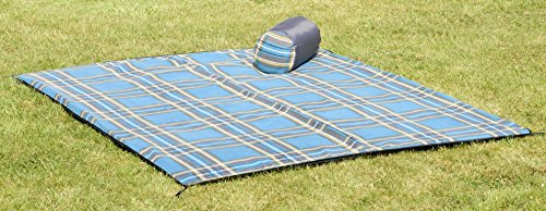 Uquip Scotty große karierte Picknickdecke XXL 240 x 200 waschbar und mit wasserdichter Unterseite - 3