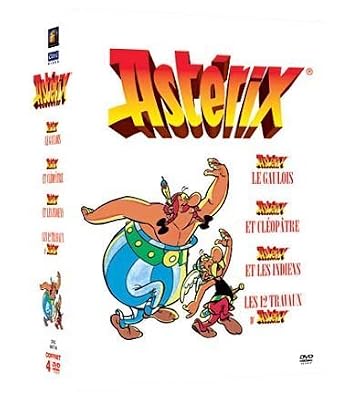 Astérix - Coffret 4 films : Astérix le Gaulois + Astérix et Cléopâtre + Les 12 travaux d'Astérix + Astérix et les indiens