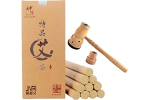 MOXAMO Pure Moxa Sticks for Moxibustion Therapy, Moxa Portable Healing Box, Joint Pain Relief, Chinese Wormwood Moxibustion Pain Muscle Relief Moxa Rolls Bar for Mild Moxibustion