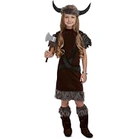 Henbrandt Wikinger-Kostüm Für Mädchen – Angelsächsische Eisenzeit Outfit, Größe Medium (7-9 Jahre)
