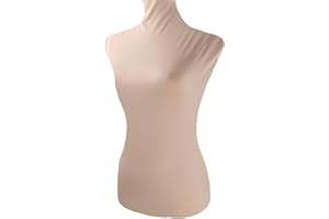 NAVADEAL Hellhautfarbener Lycra-Stoffbezug, für Modedesigner, Einzelhandel, Boutique, Store, Kleiderform, Schnuller, Bezug (Schaufensterpuppe nicht im Lieferumfang enthalten), 100 % handgefertigt