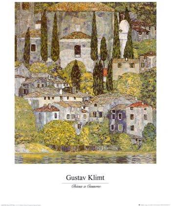 Church at Cassone sul Garda Art Poster Print by Gustav Klimt, 41x51