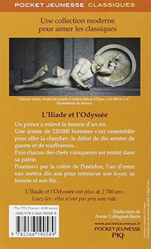 Livres Couvertures de L'Iliade et l'Odyssée