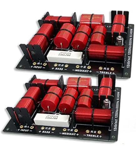 Crossover 3 Vie Dynavox 300W - Modello W300 Nero Per Impianti Hi-Fi