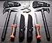 Produktbild *6er Bear-Knife Set* 2x Tomahawk Axt M48 +2 Outdoor Messer + Fire Starter + Card