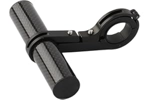 GXGM Support Extension de Guidon（Alliage d'aluminium + tube de carbone）, Support d’extension noir, Pour Motorcycle Scooter,Pour guidon 18-32mm，Guidon vtt，Accessoire vtt