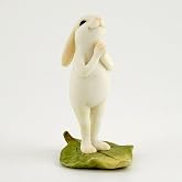 Top Collection Minyat&uuml;r Peri Bah&ccedil;esi ve Teraryum Yoga Tavşanı Ayakta Namaste Pozu Heykeli, K&uuml;&ccedil;&uuml;k