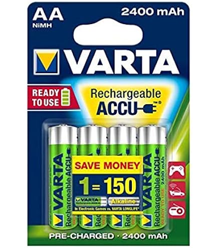 Piles Rechargeables Hama Ready 4 - AAA NiMH 850 MAh - Pack De 2 - Garantie 5 Ans