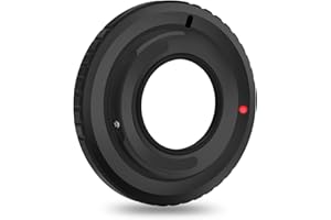 Bindpo M42-C-M4/3 Anillo Adaptador de Montaje de Lente, aleación de Aluminio Convertidor de Lente de Enfoque Manual para Tornillo M42 Lente de Montaje C para Adaptarse a la cámara M4/3