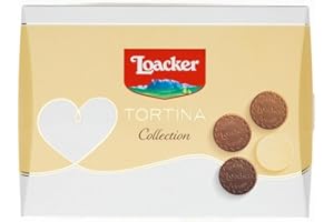 Loacker, Tortina Lover Collection, Selezione di 16 Tortine Assortite di Cioccolato con Crema alla Nocciola e al Cacao e Cialde Wafer, Idea Regalo, Confezione da 216 g