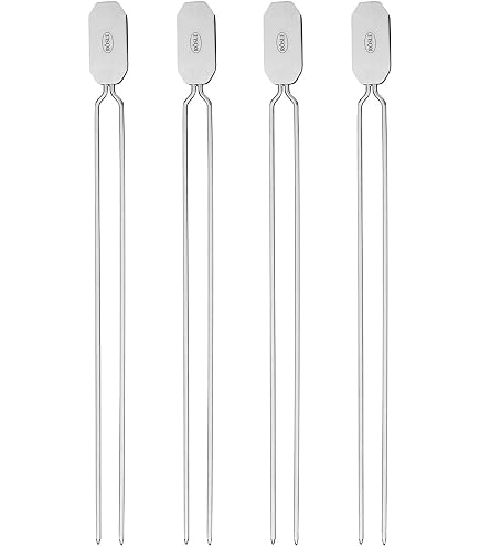Weber 6488 Spiedi Per Patate In Acciaio Inox: Set Da 6 Pezzi Con Scatola Portaoggetti, Lavabili In Lavastoviglie