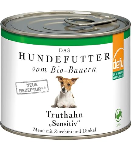 defu Hundefutter | 12 x 200 g | Bio Rind Sensitiv | Premium Bio Nassfutter  Men | Alleinfuttermittel fr Hunde : Amazon.de: Haustier