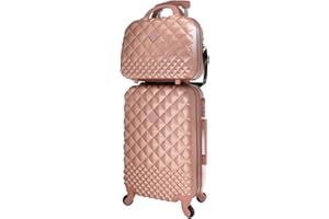 Camomilla Milano Set Valigeria, Set di Valigie, Trolley da Viaggio (40 lt.) + Vanity Case (15 lt.), Materiale Rigido, Ruote Pivotanti