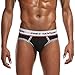 Produktbild Riou Herren Boxershorts Retroshorts Bequeme Herren Unterwäsche Männer Unterhosen Soft Slips Strings Underpant Bequeme Gedruckt Briefs Beutel Shorts Dessous (XL, Schwarz)