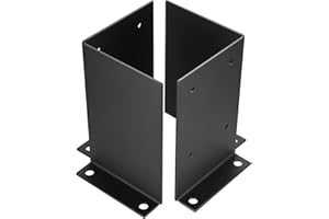 XINGWENHAO Bolt Down Post Supports, Wood Fence Pergola Post Base Brackets, Adjustable Deck Post Anchor Brackets, Heavy Duty Fence Post Holder Support Base for Deck Railing Mailbox Wooden Floor