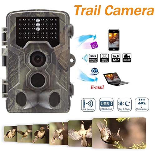 feiledi Trade 4G LTE Trail Wildlife Camera, 16MP 1080P Full HD Infrared Camera with Night Vision up to 65FT, 2.0 inch LCD Screen, MMS to Phone and IP56 Waterproof Game Cam for Wildlife Monitoring