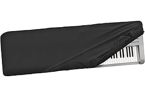 Musiin 88 keys piano keyboard dust cover, compatible with KORG KROME-88, KROSS 2-88, KROSS 88MB, KROME EX88, Deluxe Chinlon Dustproof & Anti-scratch, Silky Feel & Tailored Design