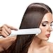 Flat Iron Hair Straightener Hair Style Molain ENM-872S Titanium Plated Heating Straightening Iron with UK Plug (White)