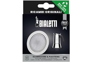 Bialetti Ricambi, innehåller 1 gaspatel och 1 tallrik, kompatibel med Venus, Kitty, Musa och Class (10