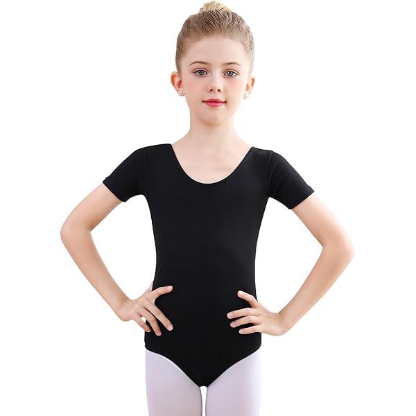 Girls Gymnastics Leotards Bezioner Girls Ballet Leotards - Short