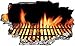 Produktbild Grill Grillrost Feuer Wandtattoo Wandsticker Wandaufkleber C0761 Größe 40 cm x 60 cm