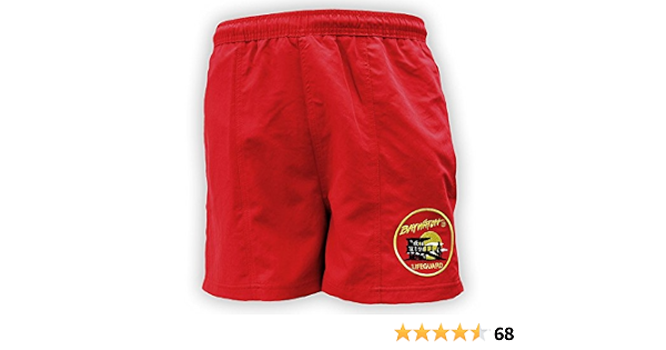 LICENSED BAYWATCH ® RED SWIM SHORTS 