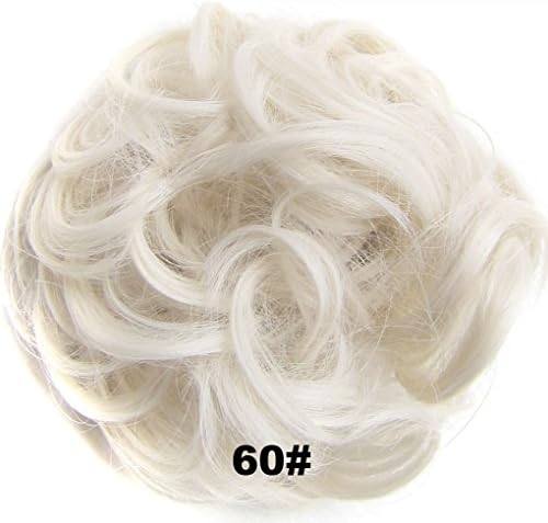 Hair Bun Updo Hairpiece Hair Ribbon Ponytail Hair Extensions Wavy Curly Messy Hair Bun Extensions Donut Hair Chignons Hair Piece Wig Hairpiece Scrunchy Scrunchie Bun 22#