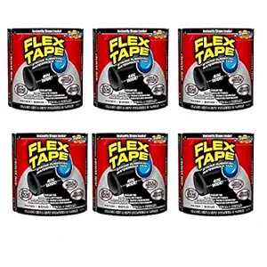 ASGTRADE Waterproof Flex Tape Seal Super Strong Adhesive Sealant Tape, Stops Leaks, Large- 6 PCS Pack