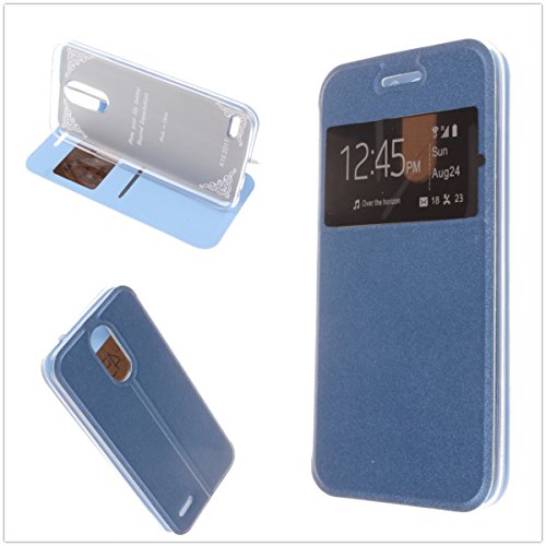 Misemiya    - Funda LG K10 2017 - Funda   Protector Cristal Templado  Cover Sport Sporte Morado