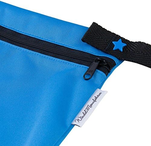 Windelmanufaktur Wet Bag - washable, breathable, reuseable and waterproof zipper bag - Made in Germany (small, Türkis)
