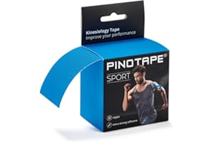 PINOFIT Pinotape Sport kinesiologisches Tape cm x m hautfreundlich, Blau, 5 meter