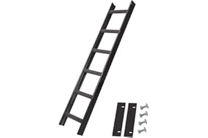 FRICK METALL- UND OBERFLÄCHENTECHNIK GMBH & CO. KG Alu Dachleiter Set Anthrazit, 1,68 m mit Dachhaken (40 mm, gekröpft für Dachsparren, für Biber) inklusive Auflageschutz und Aushebesicherung, Dachdeckerleiter, Made in Germany, DEKRA geprüft