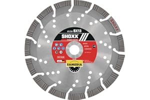 SAMEDIA Diamanttrennscheibe SHOXX BX13 D.230mm Bohr.22,23mm lasergeschweißt