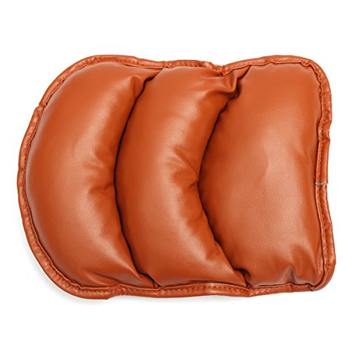 AUDEW Auto Armlehne Auflage Mittelarmlehne Armauflage Pad Aufbewahrungsbox Auflage Braun - 3