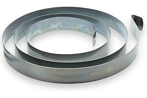 MASTERBRICO Molla per Serranda Avvolgibile in Acciaio Temprato C67 - Molle per Serrande Saracinesca Garage di alta qualità in varie misure (50x1.2mm L350cm)