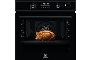 Electrolux Forno a Vapore SenseCook con SteamCrisp Serie 600, EOC6H56H 72 L Capacità, Funzione Aqua Cleaning, Teglia InfiSpace - 25% più grande, Classe energetica A+, Nero