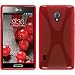 Produktbild PhoneNatic Case für LG Optimus L7 II Hülle Silikon rot X-Style + 2 Schutzfolien