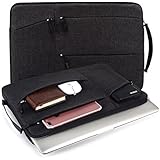 WIWU 15-15,6 Zoll Laptoptasche mit Griff, Tragbare Schutzhülle Sleeve Hülle Schutztasche Aktentasche für MacBook Air/MacBook Pro/Pro Retina/Ultrabooks / Dell – (Schwarz, 15 Zoll)