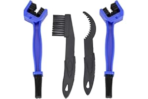 Lajiakoy Limpiador de Cadena de Bicicleta, Kit de herramientas de limpieza de bicicletas, Kit de Cepillo de Limpieza de Bicicletas para Todos los Tipos de Bici (4 piezas)