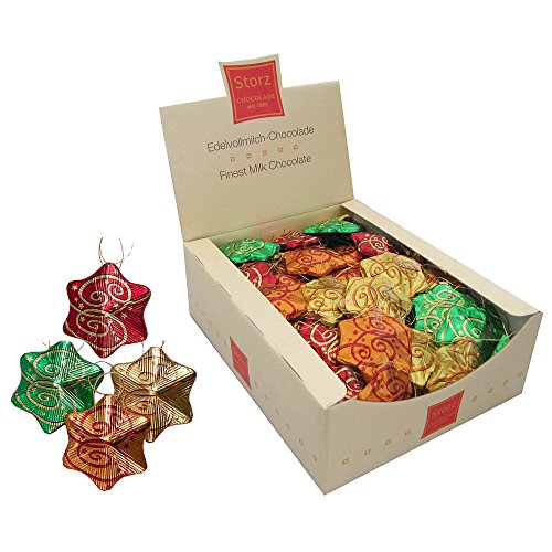 Preisvergleich Produktbild Storz - Weihnachtssterne aus Schokolade Vollmilch-Schokolade - 1250g