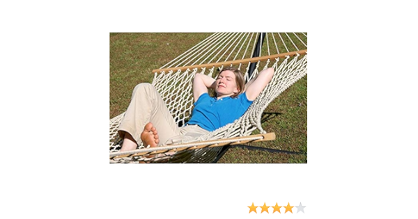 Twotree Hammocks Cotton Rope Hammock 48 Wide X 11 Ft Long Off White Amazon In Home Kitchen